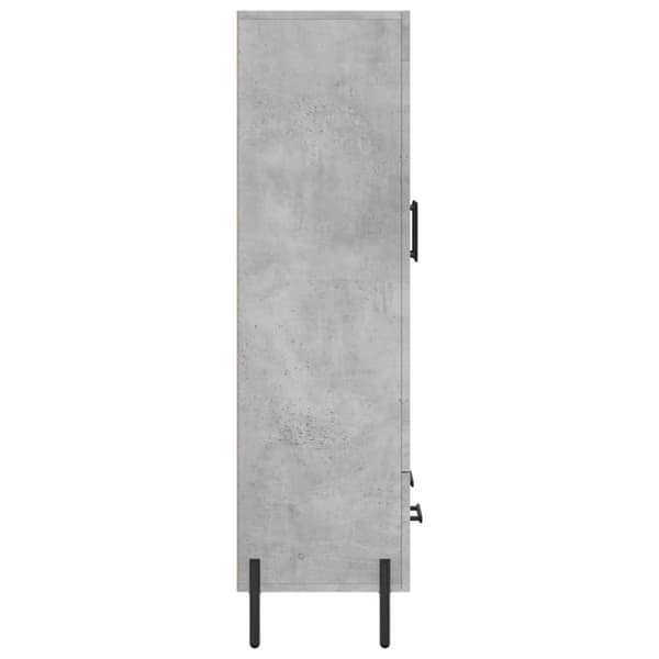 skab 69,5x31x115 cm konstrueret træ betongrå