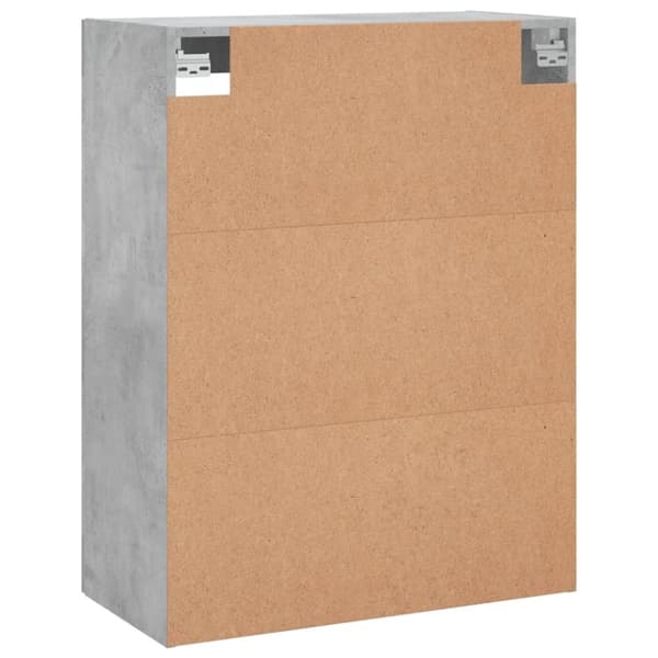 væghængt skab 69,5x34x90 cm konstrueret træ betongrå