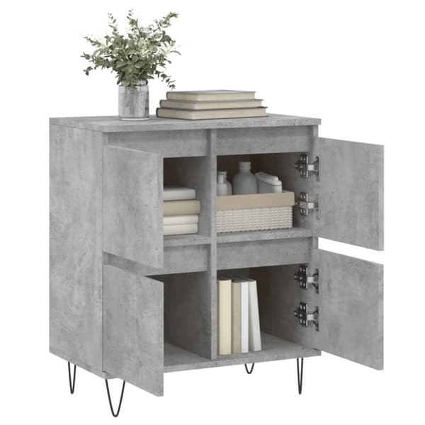 Senkki betoninharmaa 60x35x70 cm tekninen puu