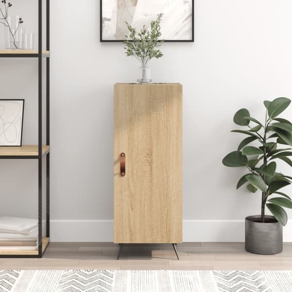 skænk 34,5x34x90 cm konstrueret træ sonoma-eg