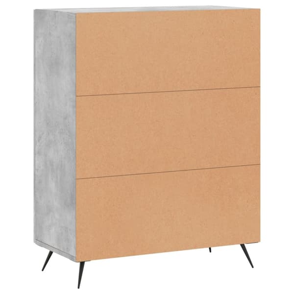 skænk 69,5x34x90 cm konstrueret træ betongrå