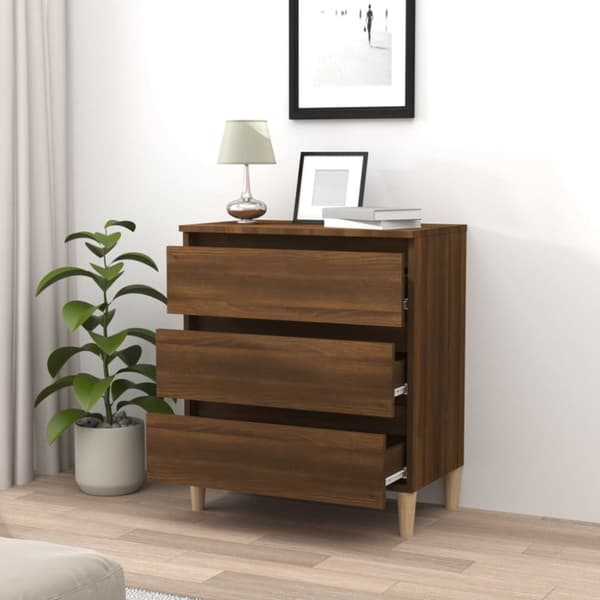 Senkki ruskea tammi 60x35x69 cm tekninen puu