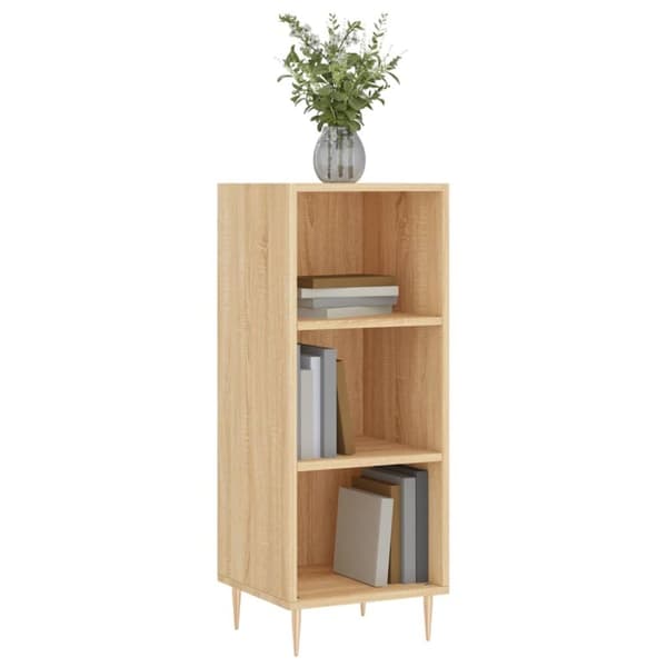 skænk 34,5x32,5x90 cm konstrueret træ sonoma-eg