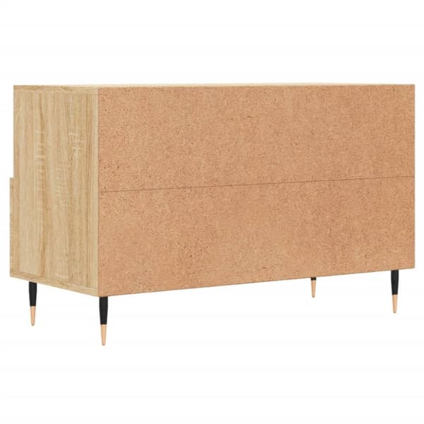 tv-bord 80x36x50 cm konstrueret træ sonoma-eg