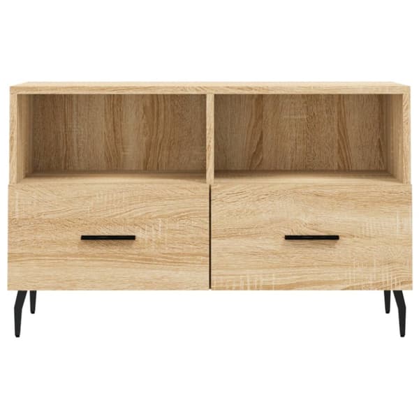 Tv-bänk sonoma ek 80x36x50 cm konstruerat trä