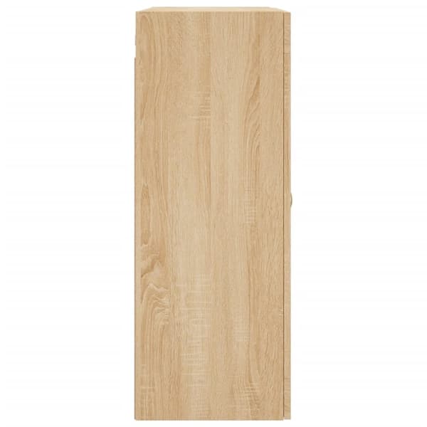 væghængt skab 69,5x34x90 cm konstrueret træ sonoma-eg