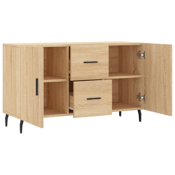 Skänk sonoma-ek 100x36x60 cm konstruerat trä