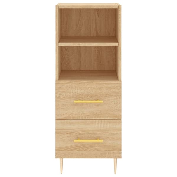 skænk 34,5x34x90 cm konstrueret træ sonoma-eg