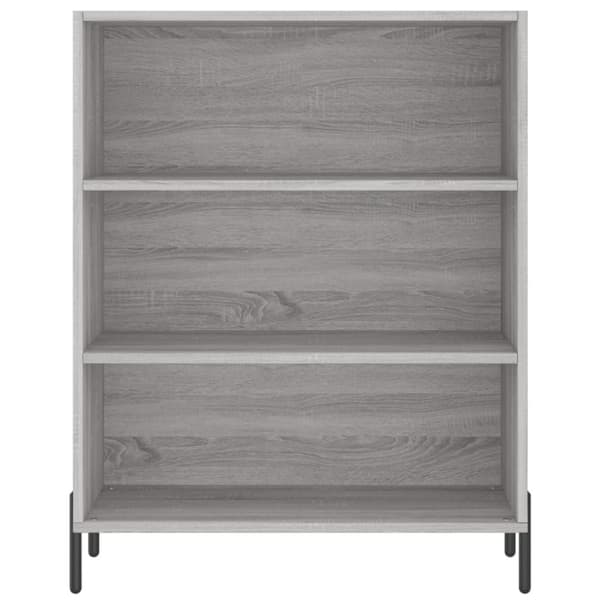 skab 69,5x32,5x90 cm konstrueret træ grå sonoma-eg