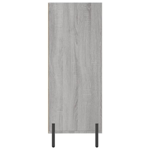 skab 69,5x32,5x90 cm konstrueret træ grå sonoma-eg