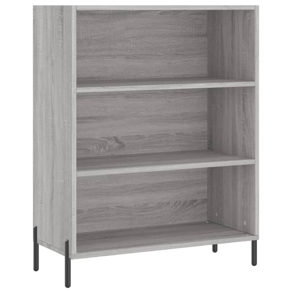 skab 69,5x32,5x90 cm konstrueret træ grå sonoma-eg