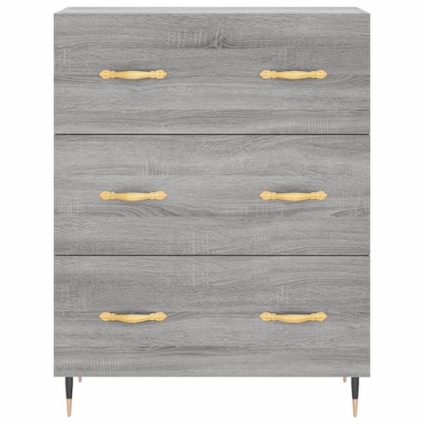 skænk 69,5x34x90 cm konstrueret træ grå sonoma-eg