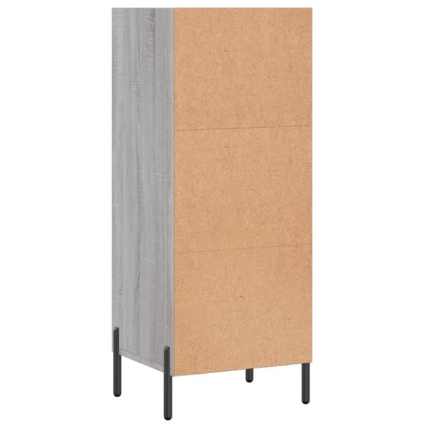 Senkki harmaa Sonoma 34,5x32,5x90 cm tekninen puu