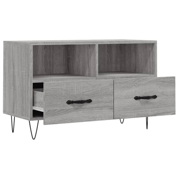 TV-taso harmaa Sonoma 80x36x50 cm tekninen puu
