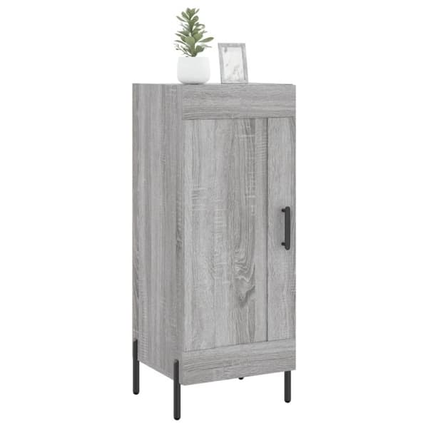 skænk 34,5x34x90 cm konstrueret træ grå sonoma-eg