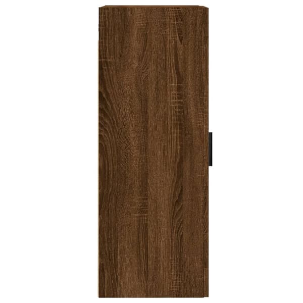 vægskab 34,5x34x90 cm konstrueret træ brun egetræsfarve