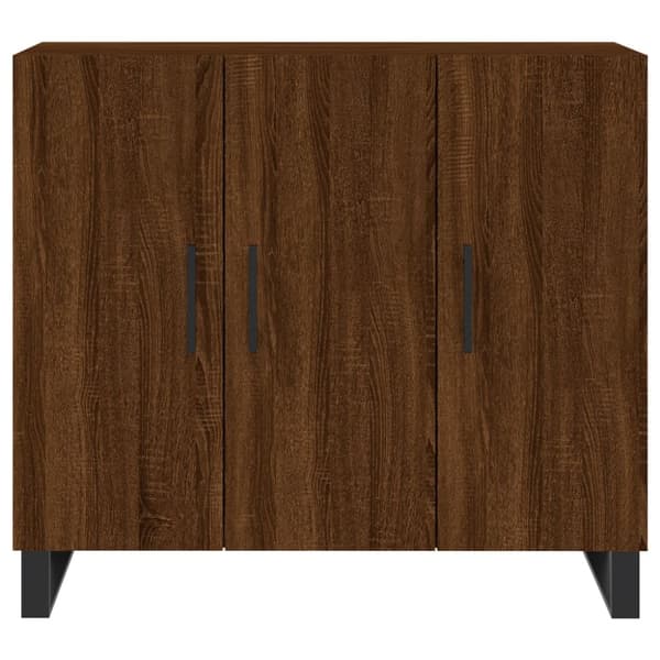 Senkki ruskea tammi 90x34x80 cm tekninen puu
