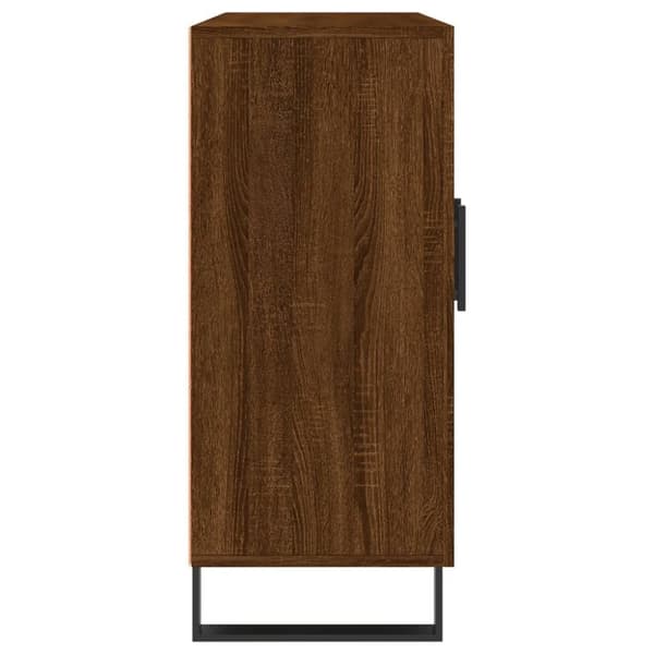 Senkki ruskea tammi 90x34x80 cm tekninen puu
