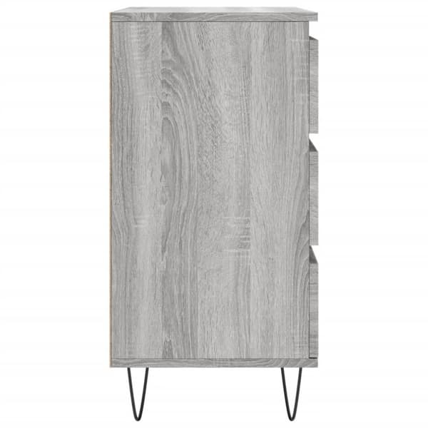skænk 60x35x70 cm konstrueret træ grå sonoma-eg