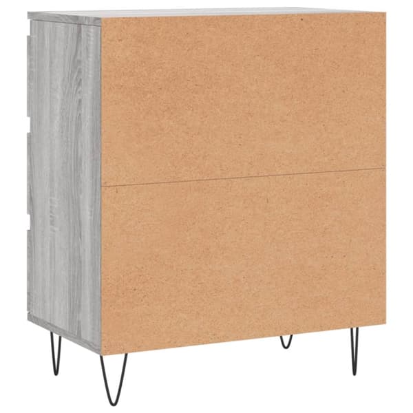 skænk 60x35x70 cm konstrueret træ grå sonoma-eg