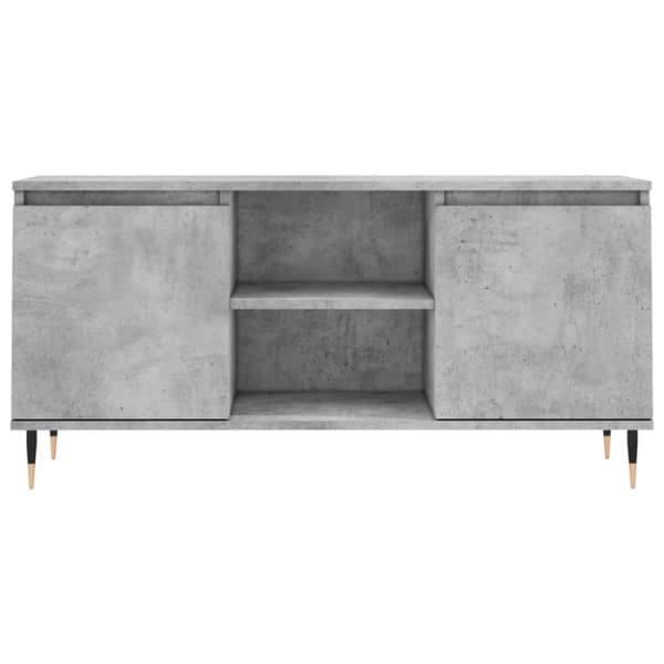 Tv-bänk betonggrå 104x35x50 cm konstruerat trä