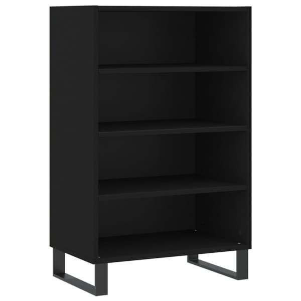 skab 57x35x90 cm konstrueret træ sort