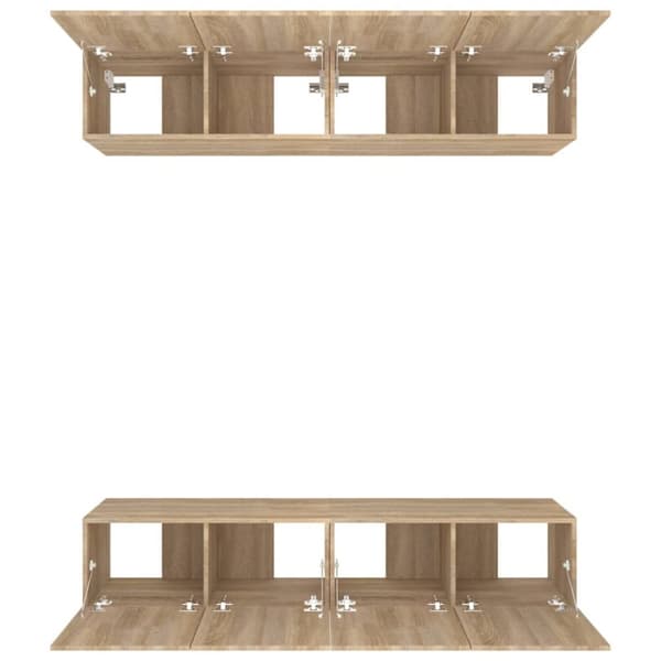 TV-kaapit 4 kpl Sonoma tammi 80x30x30 tekninen puu