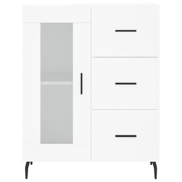 Kaappi valkoinen 69,5x34x180 cm tekninen puu