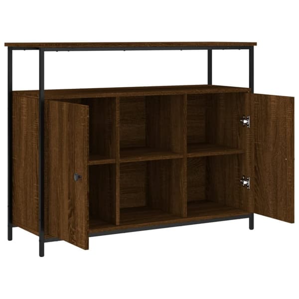 Senkki ruskea tammi 100x35x80 cm tekninen puu