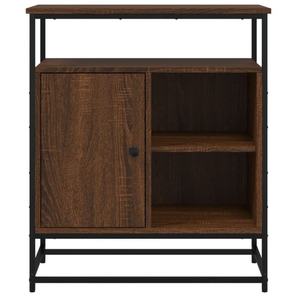 skænk 69x35x80 cm konstrueret træ brun egetræsfarve