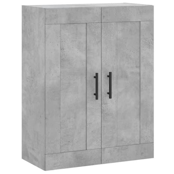 højskab 69,5x34x180 cm konstrueret træ betongrå