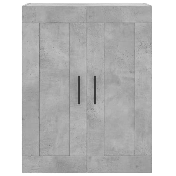 højskab 69,5x34x180 cm konstrueret træ betongrå