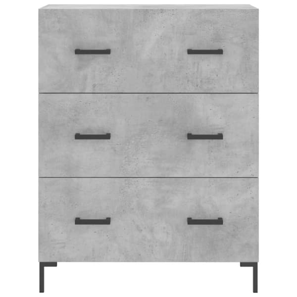 højskab 69,5x34x180 cm konstrueret træ betongrå