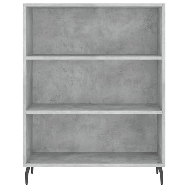 højskab 69,5x34x180 cm konstrueret træ betongrå