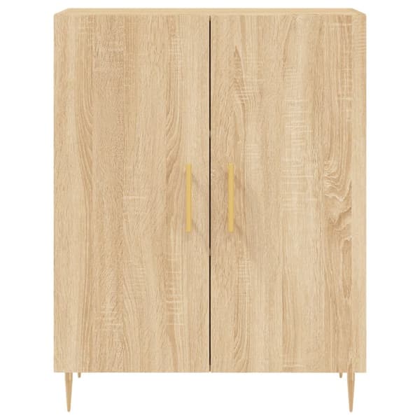 højskab 69,5x34x180 cm konstrueret træ sonoma-eg