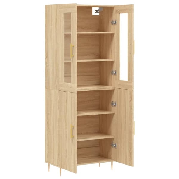 Kaappi Sonoma tammi 69,5x34x180 cm tekninen puu
