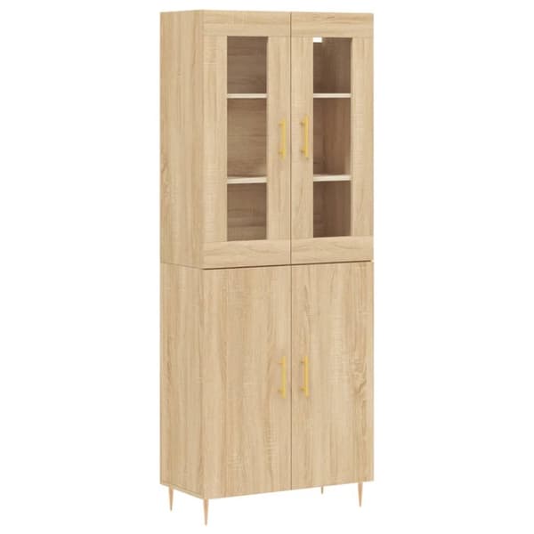 Kaappi Sonoma tammi 69,5x34x180 cm tekninen puu