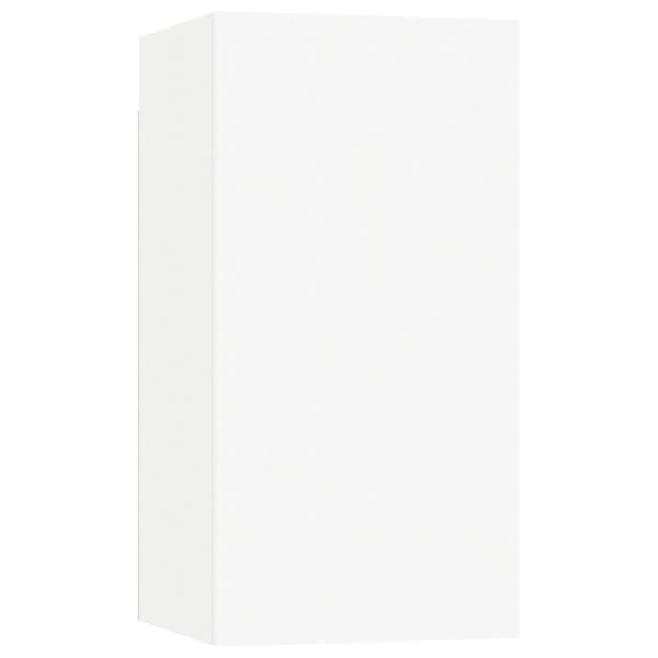 tv-skabe 7 stk. 30,5x30x60 cm konstrueret træ hvid