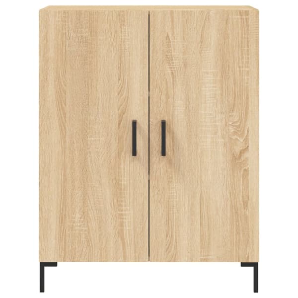 højskab 69,5x34x180 cm konstrueret træ sonoma-eg
