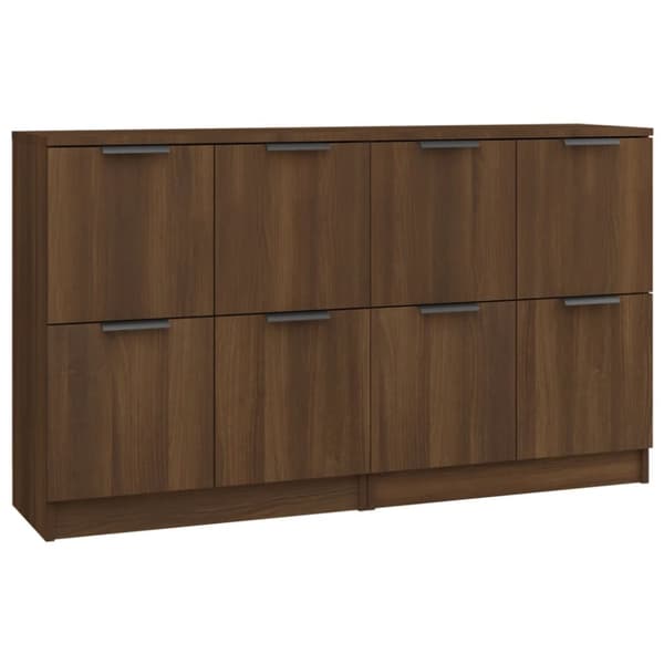 Senkit 2 kpl ruskea tammi 60x30x70 cm tekninen puu