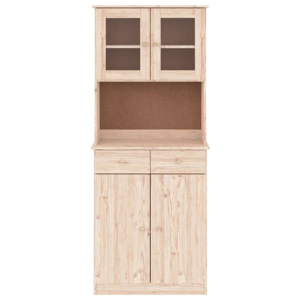 højskab ALTA 77x35x188 cm massivt fyrretræ
