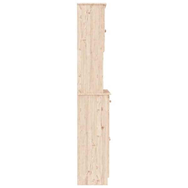 højskab ALTA 77x35x188 cm massivt fyrretræ