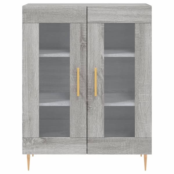 Kaappi harmaa Sonoma 69,5x34x180 cm tekninen puu