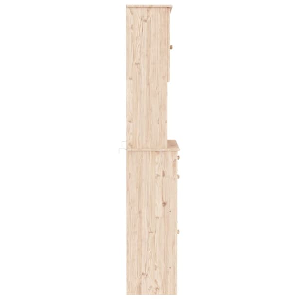 højskab ALTA 77x35x188 cm massivt fyrretræ