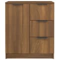 Pikkukuva 6 / 9: Senkit 2 kpl ruskea tammi 60x30x70 cm tekninen puu