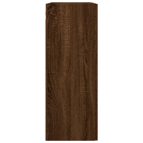 vægskab 69,5x34x90 cm konstrueret træ brun egetræsfarve
