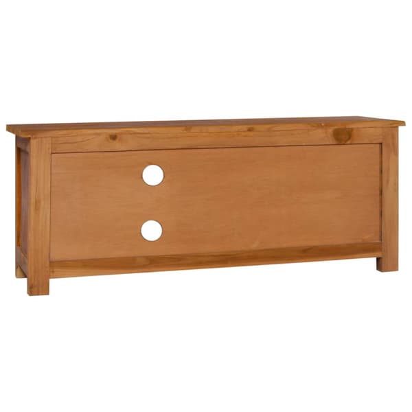 tv-bord 100x30x40 cm massivt teaktræ