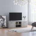 Miniatyrbild 1 av 9: Tv-bänk betonggrå 120x34x37 cm konstruerat trä