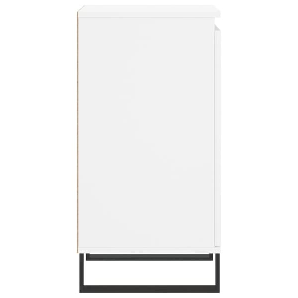 Byråer 2 st vit 40x35x70 cm konstruerat trä