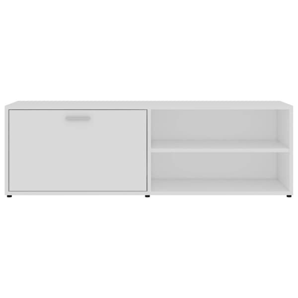 tv-bord 120x34x37 cm konstrueret træ hvid